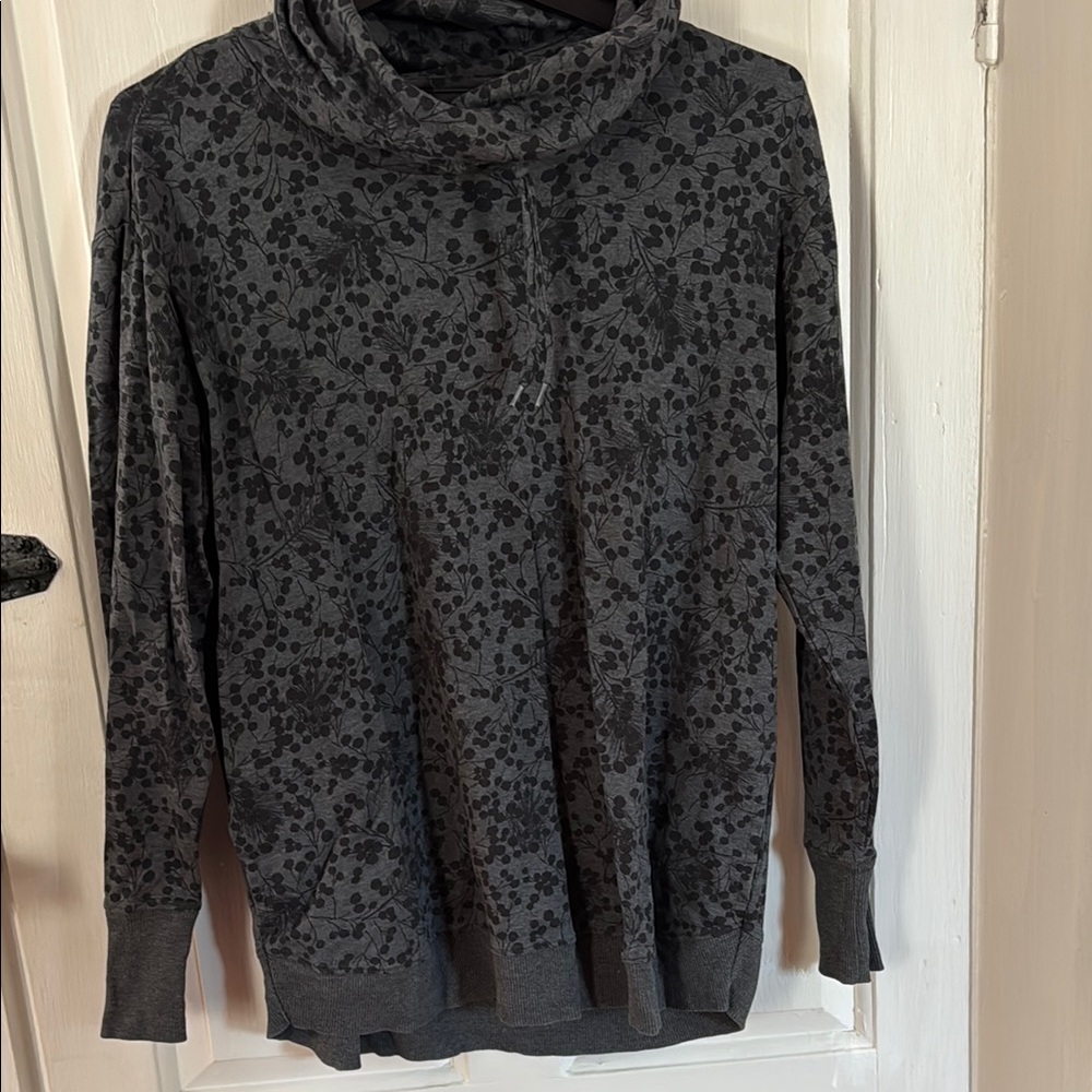 L.L. Bean Gray Turtleneck Sweater with Soft Knit Fabric and Relaxed Fit